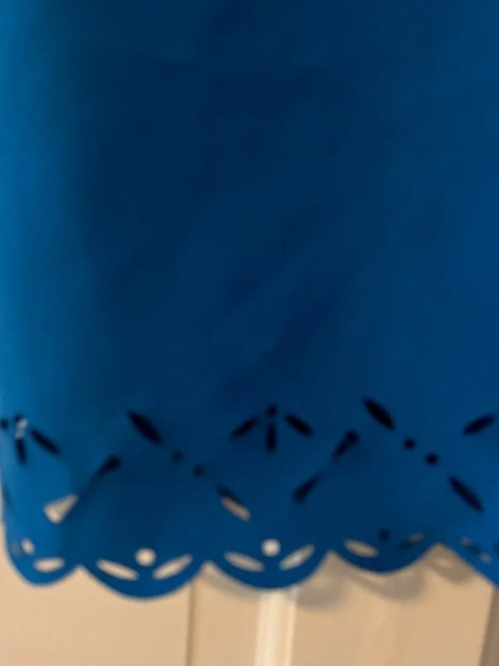 J Crew Laser-cut floral dress Size 0 Petite Blue - Picture 5 of 5